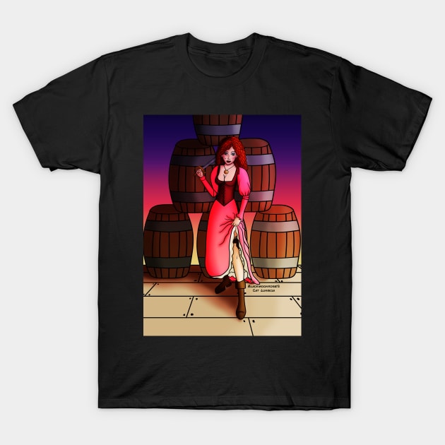 We Want's The Red Head Pirate Queen T-Shirt by Blackmoonrose13